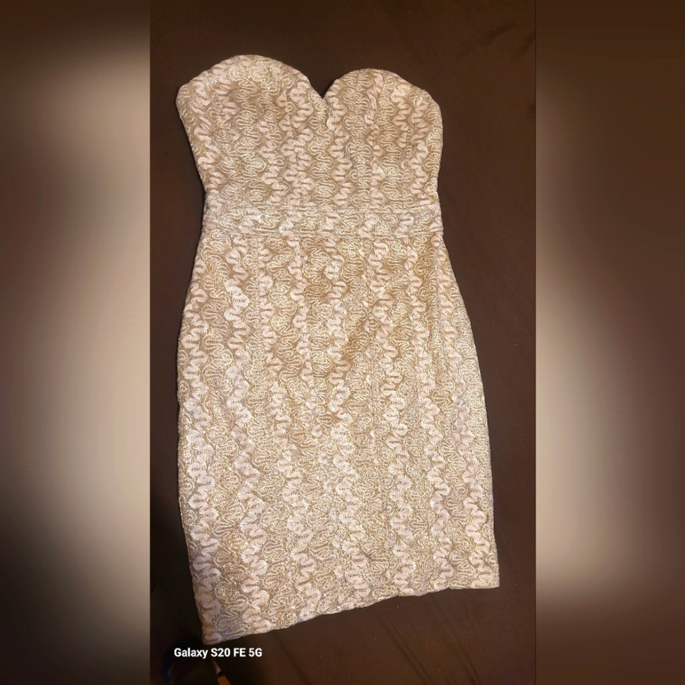 Forever 21 gold dress